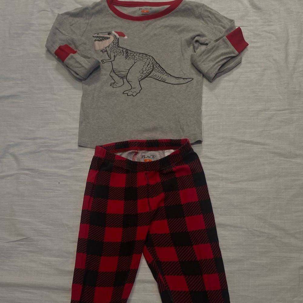 The Childrens Place Boy 2pc Pajama Set Medium 8 Dinosaur Set